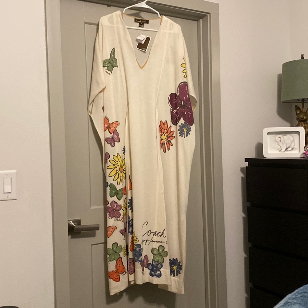 NWT coach printed caftan